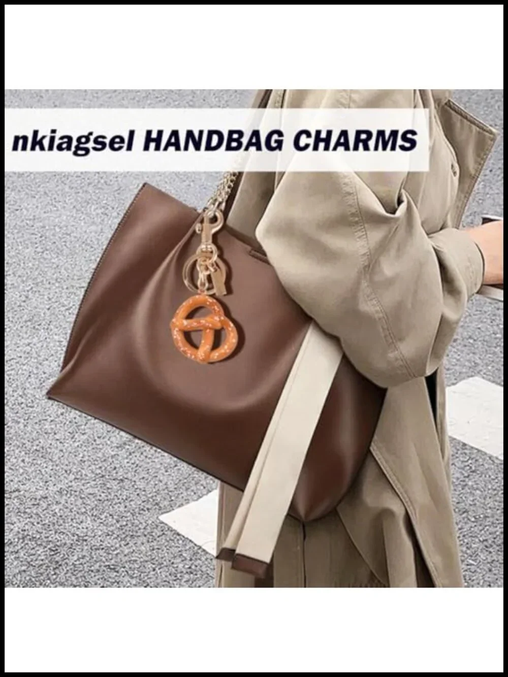 Cute Bag Charm for Handbags Purses Women Keychain Accessory